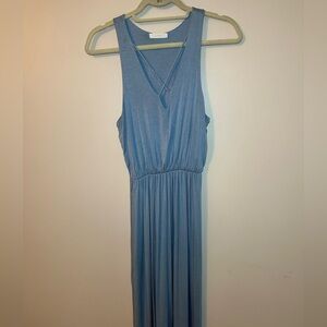 Lush light blue maxi dress